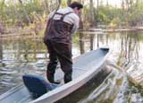 Jeff in Swamp Boat.